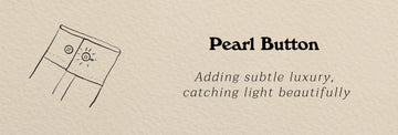 FW Oversized Shirt feature illustration highlighting a pearl button design.