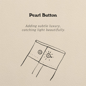 FW Oversized Shirt feature illustration highlighting a pearl button design.