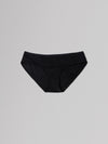 Black underwear on a light gray background