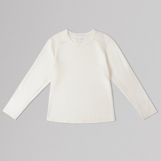 Off-White long-sleeve shirt on a gray background